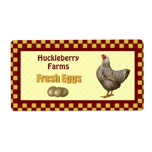 Fresh Eggs Gift Labels