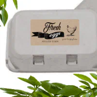 Customized Chicken fresh Egg Labels Stamp- egg Carton box Coop self ink  Farm stamp Chicken Just