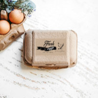 Fresh Eggs Vintage Egg Carton Label