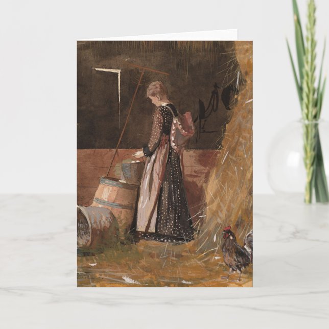 Fresh Eggs | Winslow Homer Card (Front)