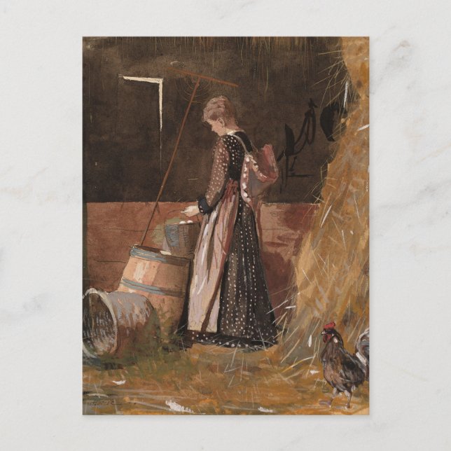 Fresh Eggs | Winslow Homer Postcard (Front)