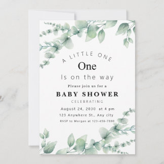 Fresh Eucalyptus Baby Shower Invitation!  Invitation