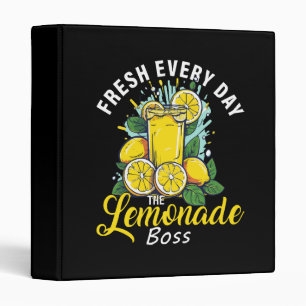 Fresh Every Day The Lemonade Boss 3 Ring Binder