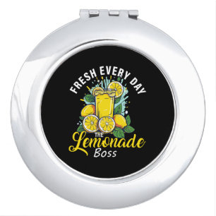 Fresh Every Day The Lemonade Boss Compact Mirror