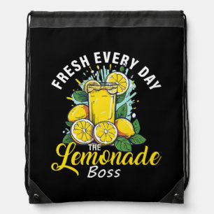 Fresh Every Day The Lemonade Boss Drawstring Bag