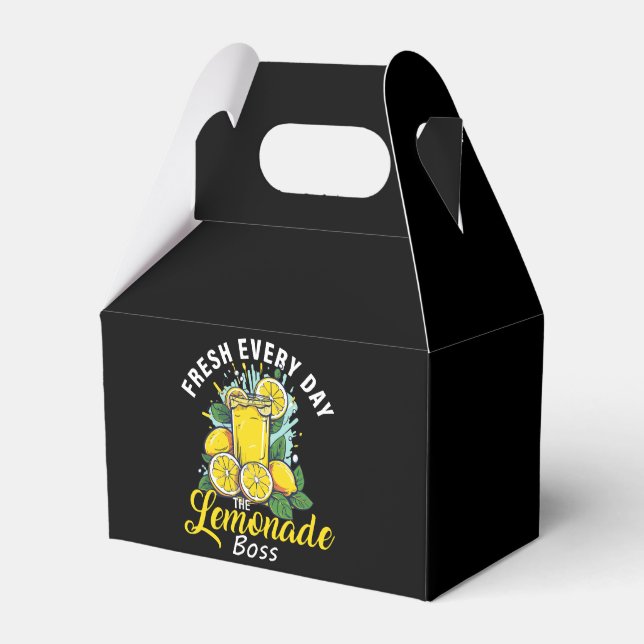 Fresh Every Day The Lemonade Boss Favor Boxes (Front Side)