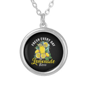 Fresh Every Day The Lemonade Boss Silver Plated Necklace