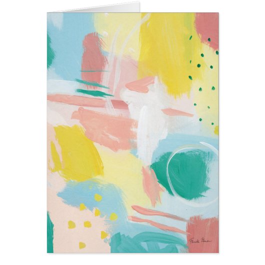 Fresh Face Abstract - Spring Colors Cards (Front)