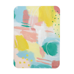 Fresh Face Abstract - Spring Colors Magnet