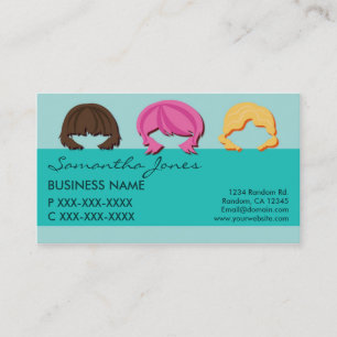 Fresh faces hair coloring business cards