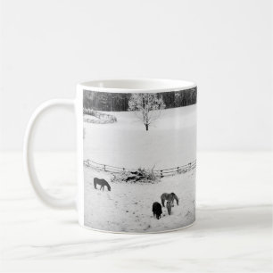 Fresh Fallen Snow at the Horse Ranch Coffee Mug