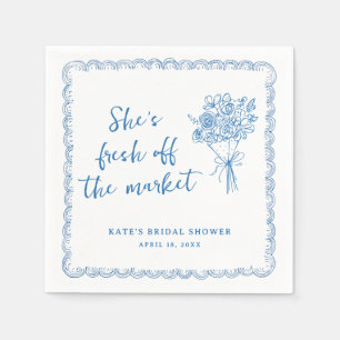 Fresh Farmers Off the Market Bridal Shower Napkins