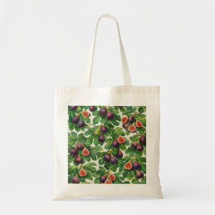 Fresh Fig Fruit Botanical Pattern Tote Bag