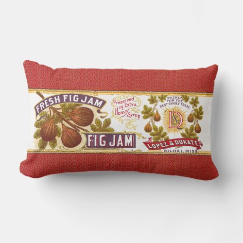 Fresh Fig Jam Lumbar Pillow