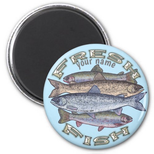 Fresh Fish custom name magnet
