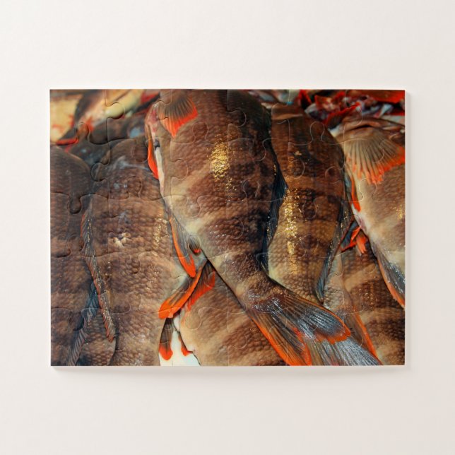 Fresh fish jigsaw puzzle (Horizontal)