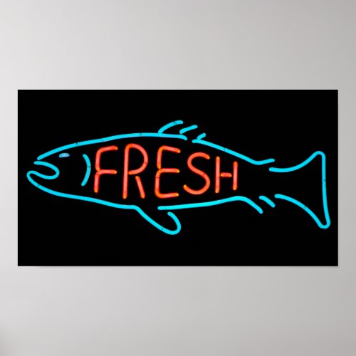 Fresh Fish Neon Sign