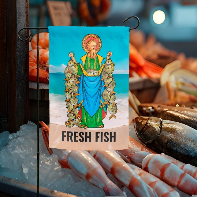 Fresh Fish (St. Andrew) Garden Flag (Creator Uploaded)