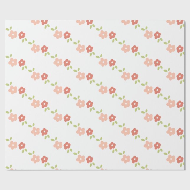 Fresh Floral Wrapping Paper (Flat)