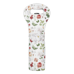 Fresh Florals Wine Bag