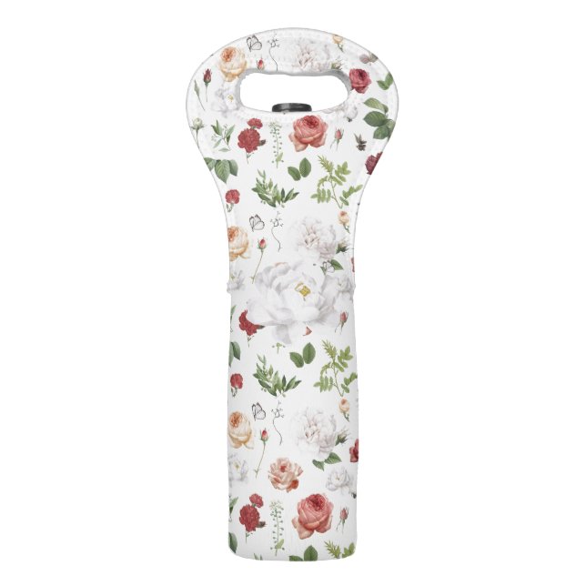 Fresh Florals Wine Bag (Front)