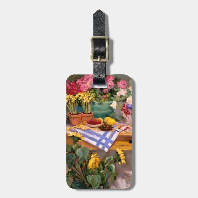 Fresh Flowers I Luggage Tag (Front Vertical)