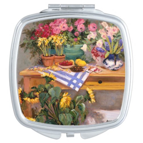 Fresh Flowers I Makeup Mirror