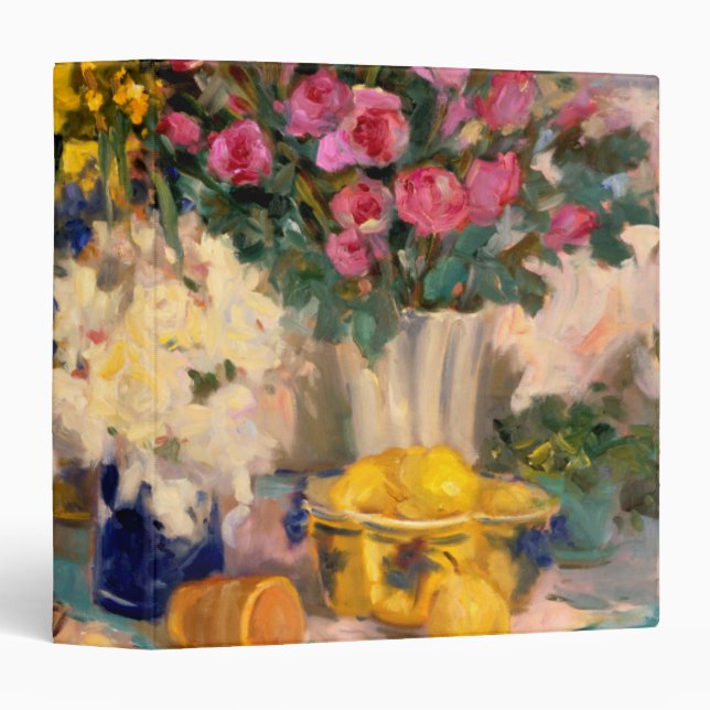 Fresh Flowers II 3 Ring Binder (Front/Spine)