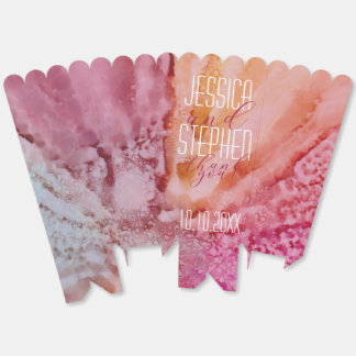 Fresh Flowers Lining Favor Boxes