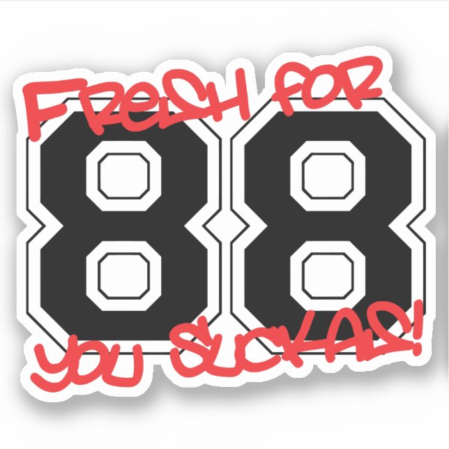 Fresh for '88 sticker (Front)