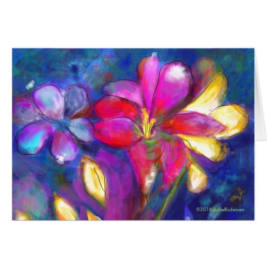 Fresh Freesia Bouquet Cards (Front Horizontal)