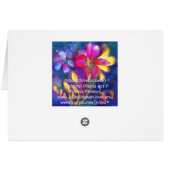 Fresh Freesia Bouquet Cards (Back Horizontal)