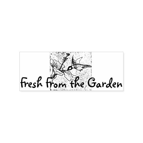 Fresh From the Garden Rubber Stamp