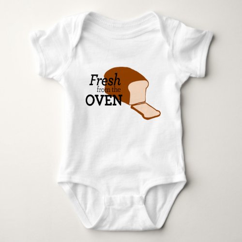 Fresh from the Oven Baked Bread Baby Outfit Baby Bodysuit