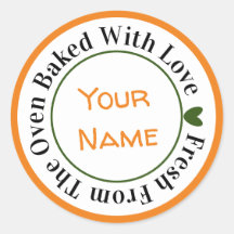 Fresh From the Oven Baked with Love Pumpkin Color