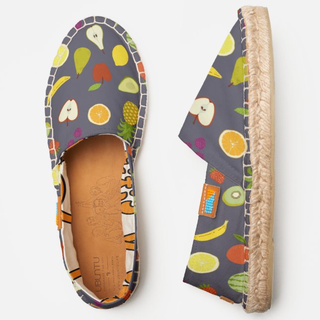 Fresh Fruit Food Art Espadrilles (Side)