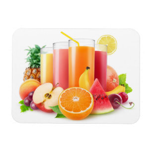 Fresh fruit juices magnet
