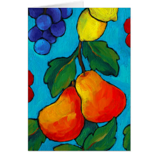 Fresh Fruit Oil Painting Cards
