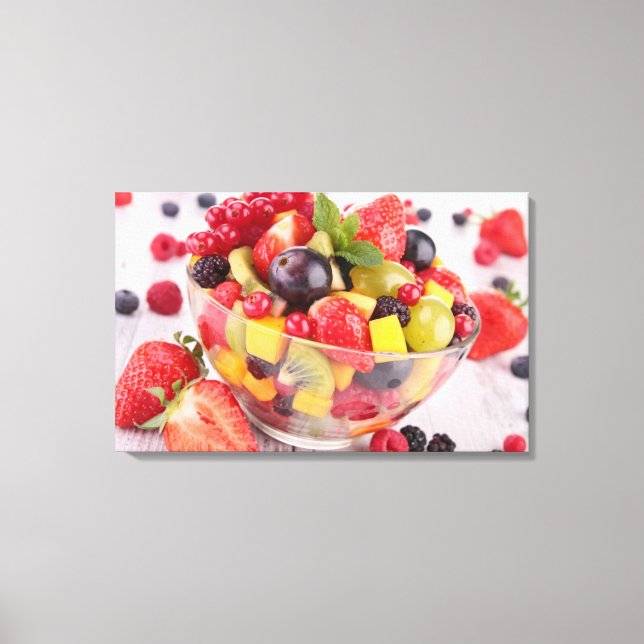 Fresh fruit salad canvas print (Front)