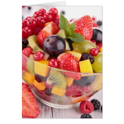 Fresh fruit salad cards (Front)