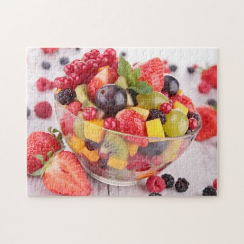 Fresh fruit salad jigsaw puzzle