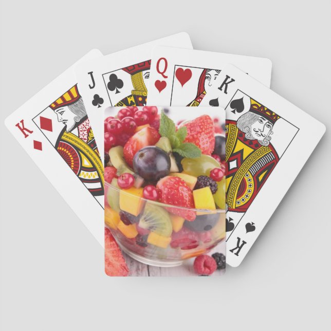 Fresh fruit salad poker cards (Back)