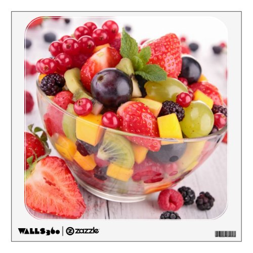 Fresh fruit salad wall decal