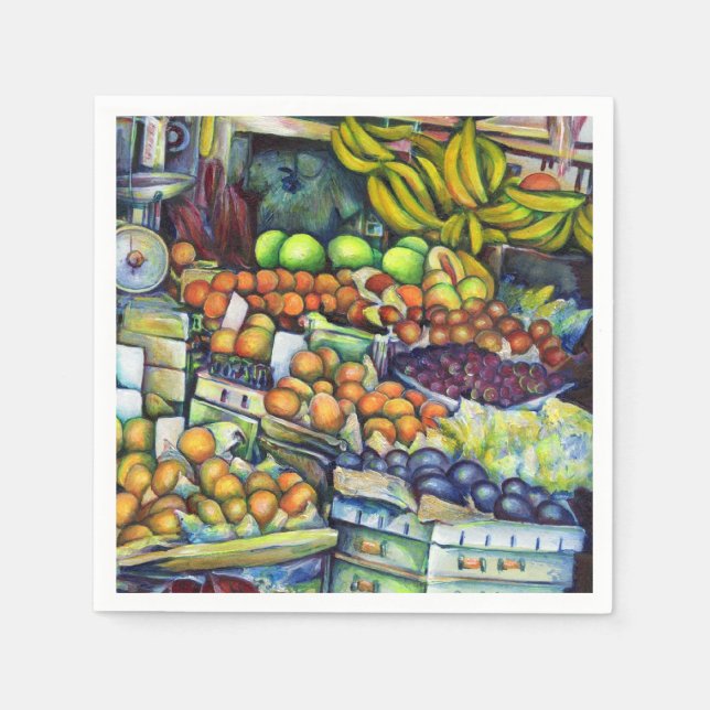 Fresh Fruit with Francis Paper Napkins (Front)