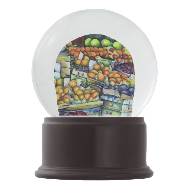 Fresh Fruit with Francis Snow Globe (Front)