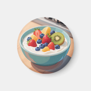 Fresh Fruit Yogurt Bowl Magnet