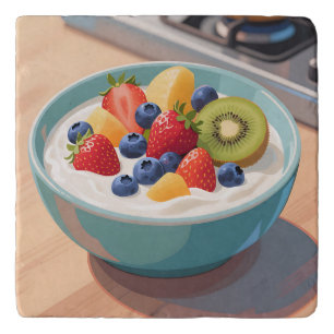 Fresh Fruit Yogurt Bowl Trivet