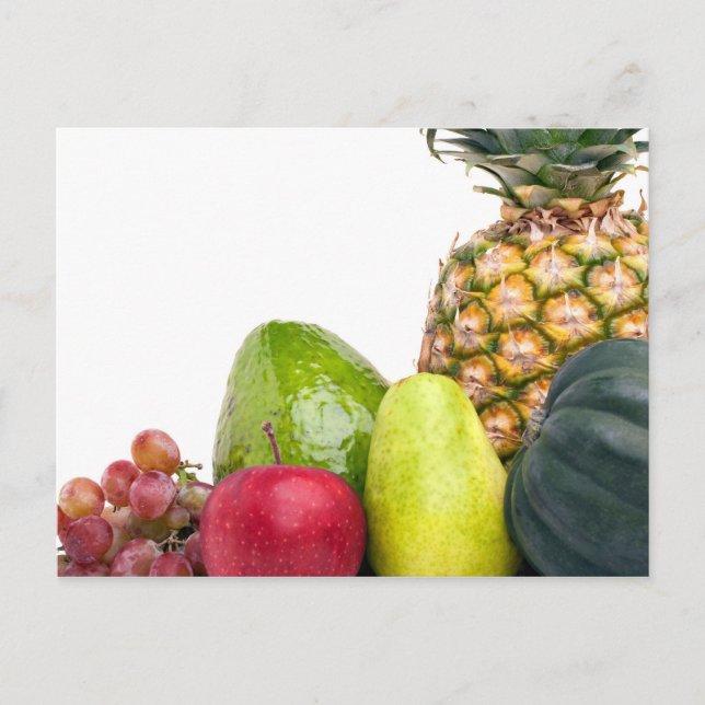Fresh Fruits and Vegetables Layout Postcard (Front)