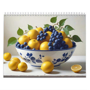 Fresh Fruits Assortment Healthy Colourful Food Calendar