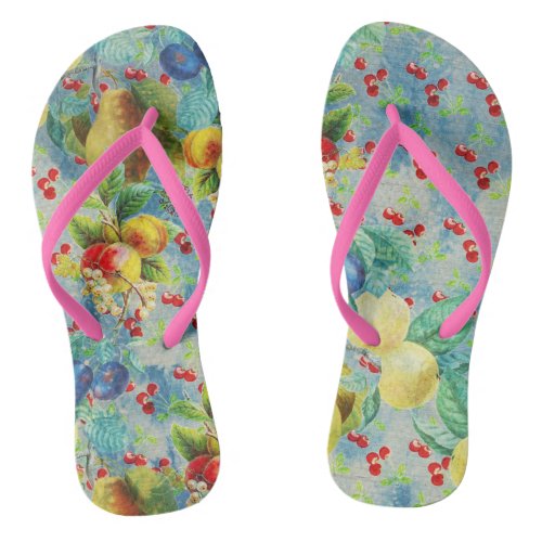 fresh fruits design  flip flops